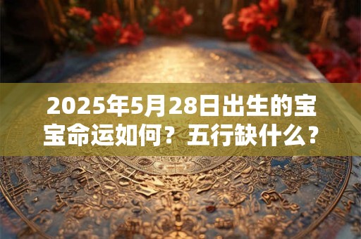 2025年5月28日出生的宝宝命运如何？五行缺什么？