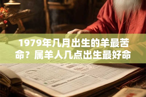 1979年几月出生的羊最苦命？属羊人几点出生最好命？