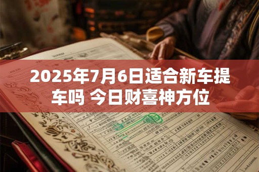 2025年7月6日适合新车提车吗 今日财喜神方位
