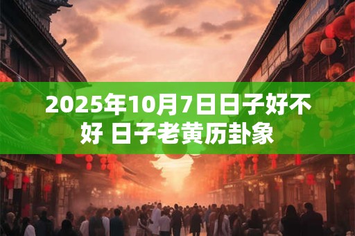 2026年10月7日日子好不好 日子老黄历卦象 2026年10月7日日子好不好 日子老黄历卦象