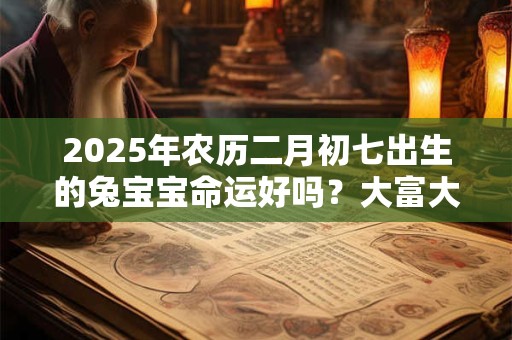 2025年农历二月初七出生的兔宝宝命运好吗？大富大贵吗？