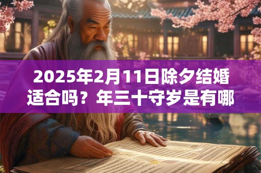 2025年2月11日除夕结婚适合吗？年三十守岁是有哪些寓意？