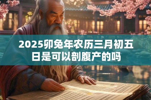 2025卯兔年农历三月初五日是可以剖腹产的吗