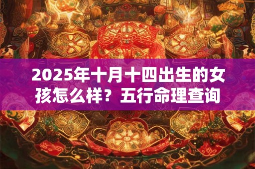 2025年十月十四出生的女孩怎么样？五行命理查询