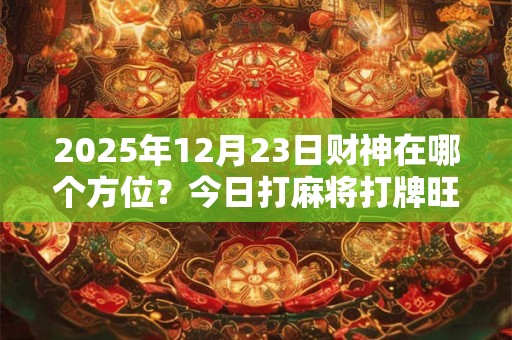 2025年12月23日财神在哪个方位？今日打麻将打牌旺运方位