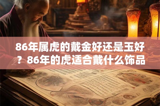 86年属虎的戴金好还是玉好？86年的虎适合戴什么饰品？