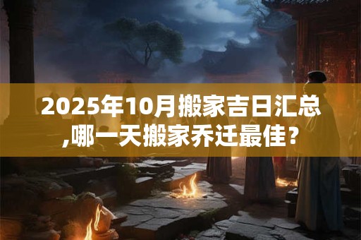 2025年10月搬家吉日汇总,哪一天搬家乔迁最佳？
