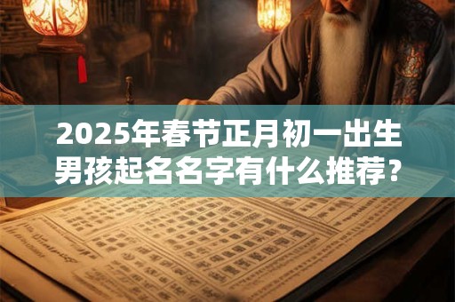 2025年春节正月初一出生男孩起名名字有什么推荐？