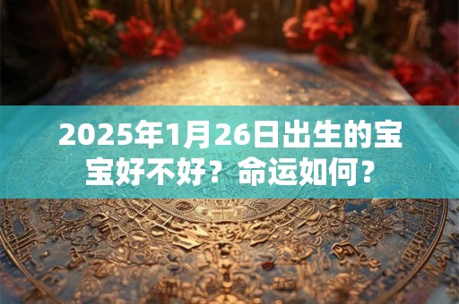 2025年1月26日出生的宝宝好不好？命运如何？