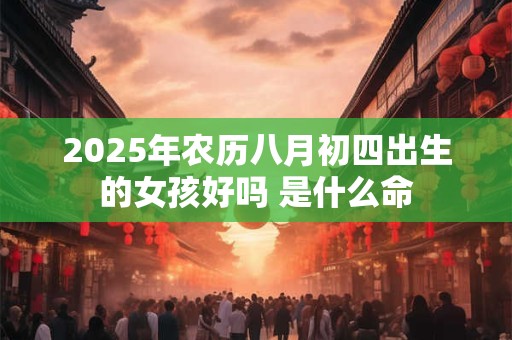 2025年农历八月初四出生的女孩好吗 是什么命