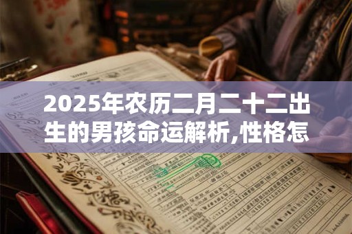2025年农历二月二十二出生的男孩命运解析,性格怎么样？