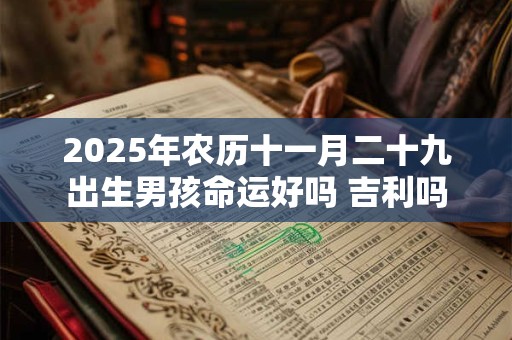 详细阅读:2025年农历十一月二十九出生男孩命运好吗 吉利吗 2025年农历十一月二十九出生男孩命运好吗 吉利吗