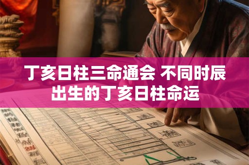 丁亥日柱三命通会 不同时辰出生的丁亥日柱命运