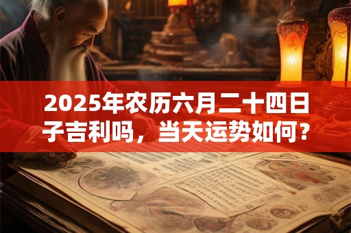 2025年农历六月二十四日子吉利吗，当天运势如何？