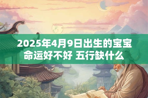 2025年4月9日出生的宝宝命运好不好 五行缺什么