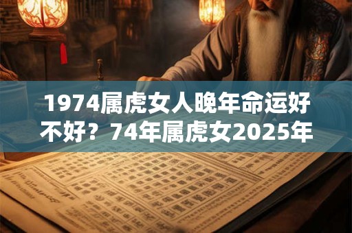 1974属虎女人晚年命运好不好？74年属虎女2025年运势
