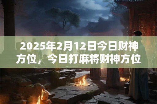 2025年2月12日今日财神方位，今日打麻将财神方位一览表