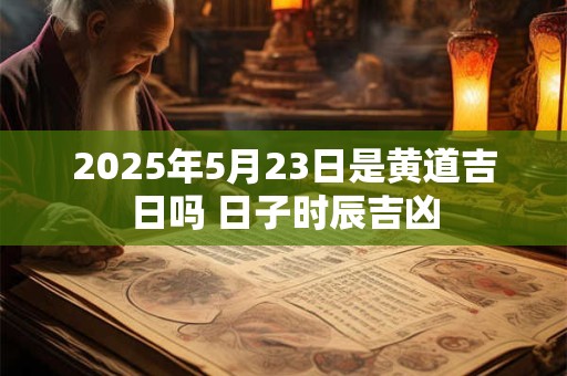 2025年5月23日是黄道吉日吗 日子时辰吉凶