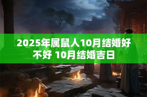 2025年属鼠人10月结婚好不好 10月结婚吉日