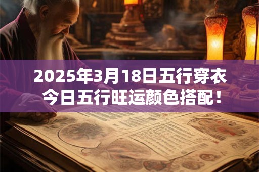 2025年3月18日五行穿衣 今日五行旺运颜色搭配！