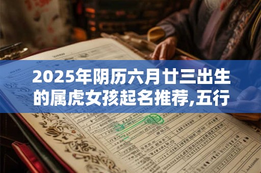 2025年阴历六月廿三出生的属虎女孩起名推荐,五行缺啥