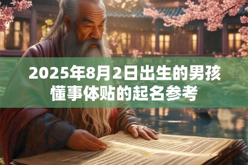 2025年8月2日出生的男孩懂事体贴的起名参考