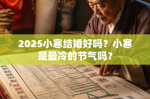 2025小寒结婚好吗？小寒是最冷的节气吗？