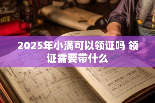 2025年小满可以领证吗 领证需要带什么