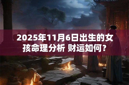 2025年11月6日出生的女孩命理分析 财运如何？
