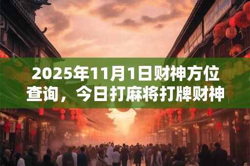 2025年11月1日财神方位查询，今日打麻将打牌财神方位