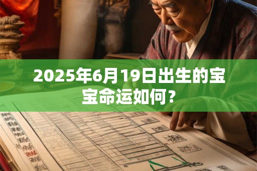 2025年6月19日出生的宝宝命运如何？