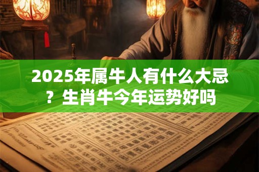 2025年属牛人有什么大忌？生肖牛今年运势好吗