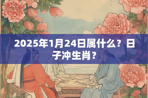 2025年1月24日属什么？日子冲生肖？