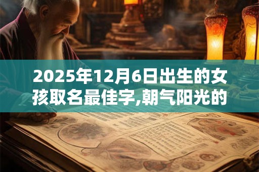 2025年12月6日出生的女孩取名最佳字,朝气阳光的名字大全