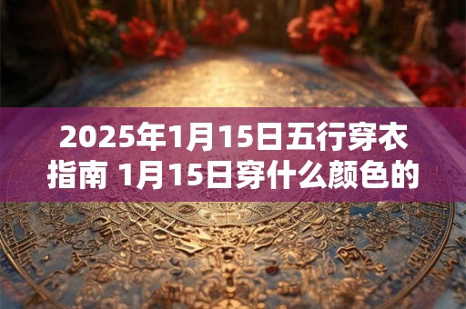 2025年1月15日五行穿衣指南 1月15日穿什么颜色的衣服