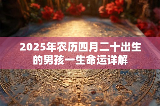 2025年农历四月二十出生的男孩一生命运详解