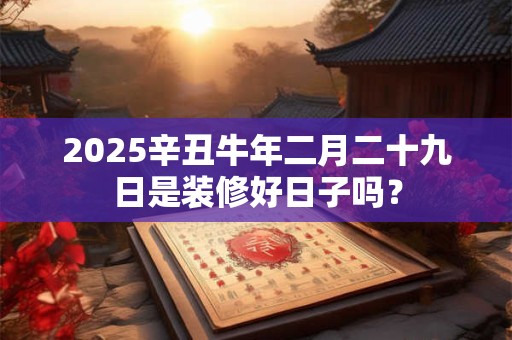 2025辛丑牛年二月二十九日是装修好日子吗？