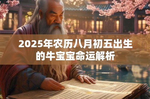 2025年农历八月初五出生的牛宝宝命运解析