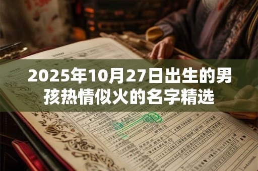 2025年10月27日出生的男孩热情似火的名字精选