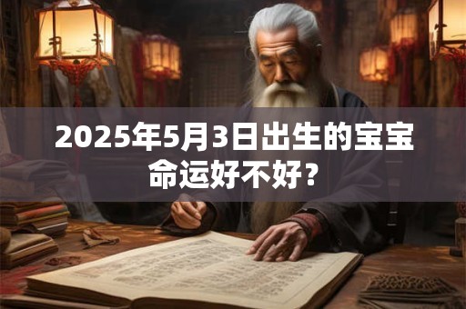 2025年5月3日出生的宝宝命运好不好？