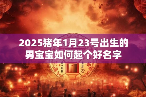 2025猪年1月23号出生的男宝宝如何起个好名字