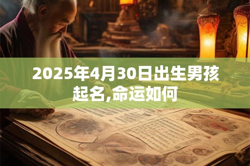 2025年4月30日出生男孩起名,命运如何