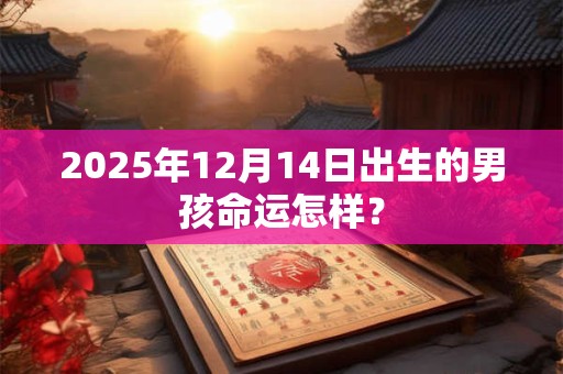 2025年12月14日出生的男孩命运怎样？