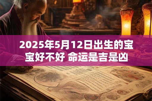 2025年5月12日出生的宝宝好不好 命运是吉是凶