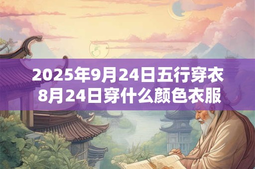 2025年9月24日五行穿衣 8月24日穿什么颜色衣服