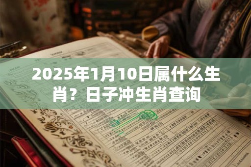 2025年1月10日属什么生肖？日子冲生肖查询