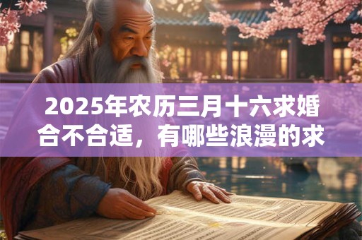 2025年农历三月十六求婚合不合适，有哪些浪漫的求婚圣地？