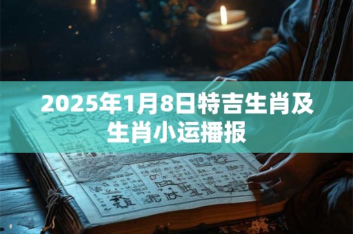 2025年1月8日特吉生肖及生肖小运播报
