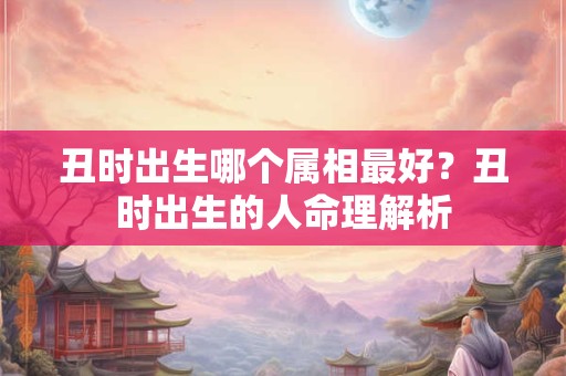 丑时出生哪个属相最好？丑时出生的人命理解析