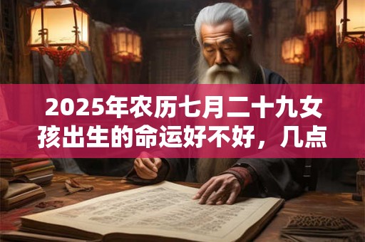 2025年农历七月二十九女孩出生的命运好不好，几点出生吉利